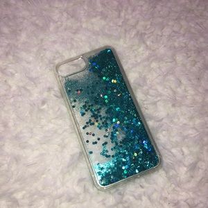IPhone 8 plus liquid glitter case